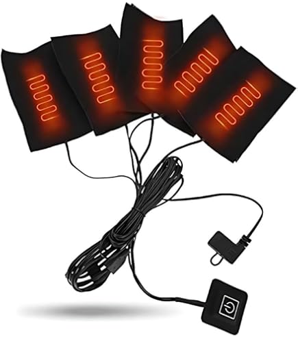 Mostop Cuscinetti Termici Elettrici, 30 x 60 cm, Cuscino Riscaldante USB, in Velluto di Cristallo, Coperta Termica Elettrica, Portatile, Piccola, Grigio, Lavabile in Lavatrice