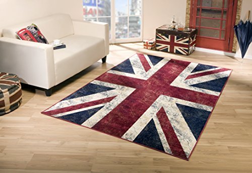 Union Jack Vintage Teppich Flagge UK (160x230 cm)