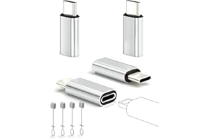 layajia 4 Pack Adaptador Lightning a USB C para iPhone 15/16/16 Pro/16 Plus/Pro MAX, Samsung S24, Soporta Carga y Transferencia de Datos, Cable Conector Cargador Tipo C, No para Audio/OTG/Auriculares