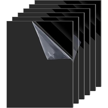 Lot De 10 Plaques Acrylique Transparentes 20x20 Cm - Plexiglas 1mm Pour Bricolage, Cadres Et Projets Créatifs