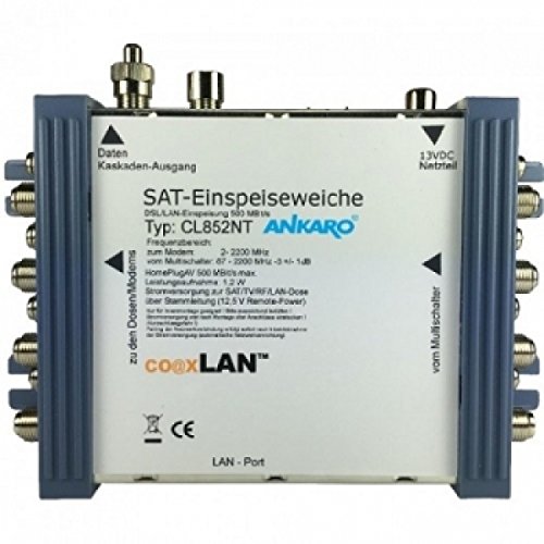 Preisvergleich Produktbild coaxLAN CL852NT 8-fach Einspeiseweiche (CL852NT)