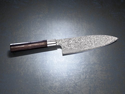 TokioKitchenWare Handgeschmiedetes Marken-Damast-Chefmesser mit 19-cm-Klinge - 5