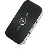 محول جهاز إرسال واستقبال صوتي 2 في 1 بتقنية Bluetooth 5.0 من Coverzone &ndash; جهاز إرسال واستقبال صوتي لاسلكي للتلفزيون لمكبر صوت السيارة والكمبيوتر الشخصي، أستراليا