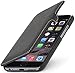 Produktbild StilGut Book Type Case mit Clip, Hülle Leder-Tasche für iPhone 6s. Seitlich klappbares Flip-Case aus Echtleder für das Original iPhone 6s (4,7"), Schwarz