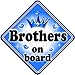 GEM JEWEL BROTHERS Baby on Board Car Window Sign