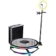 YUGAM N360 RGB Photo Booth Neon Machine 30" Inches for Parties Video Camera Booth Selfie Platform Spin (N360 RGB + Box)