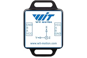 WITMOTION [Enregistreur d'accéléromètre IMU] WT901C-232 Capteur d'inclinaison sans fil 9 axes, accélération 3 axes, gyroscope, magnétomètre, inclinomètre, boussole numérique, module USB RS232 MPU9250