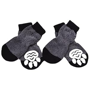 EXPAWLORER Calcetines Antideslizantes para Perro para Uso en Interiores, protección de Patas