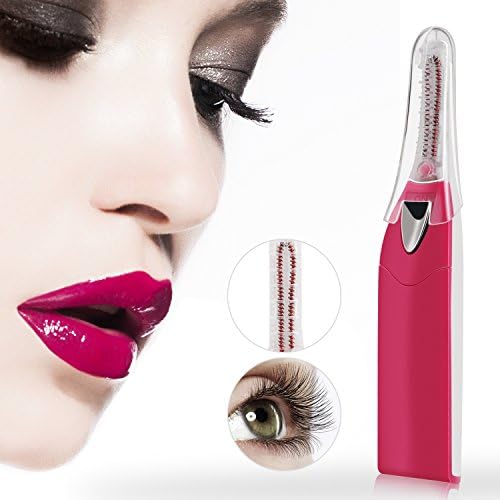 AUWOD Electric Heated Eyelash Curler with Comb Design,Mini Eyelash Brush for Laydies Girls