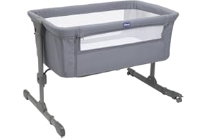 Chicco Next2Me Essential Cuna Colecho Bebé, Cuna para recién nacidos, Compatible con Varias Camas, Altura Ajustable, Buena Circulación de Aire, Colchón y Bolsa incluidos, 0-6 Meses, Gris