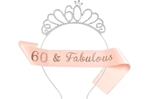 Miss-shop - Diadema de cumpleaños, tiara de cristal, corona de 16 cumpleaños, niña, Sash para corona de novia, proms de boda, concurso de princesa, fiestas