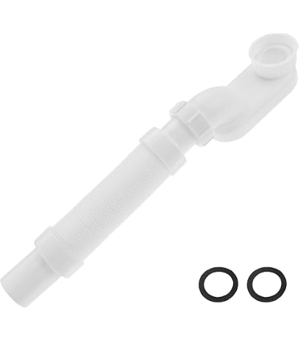 Flexibles Abflussrohr, Flaches Profil, Flache P-Falle, Badewanne