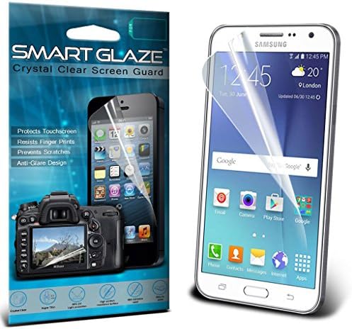 SmartGlaze ( Pack Of 6 ) Samsung Galaxy J5 Specifically Designed Crystal Clear Premium LCD Screen Protectors Packs With Polishing Cloth & Application Card