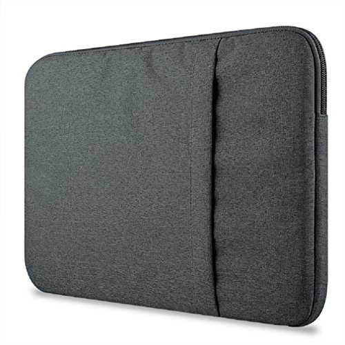 13 Zoll Einfach Stil Nylon-Gewebe Laptoptasche Hülle Sleeve Notebook Schutzhülle für / Notebook Computer / Ultrabooks / MacBook Pro / MacBook Air Dunkel Grau - 3