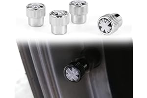 QIDIAN Tappi stelo valvola aria ruota pneumatico per Cooper S/ONE Clubman F54 F55 F56 F60 R55 R56 R57 R60 Hatachback Countryman R61 Tappo pneumatico 4 pezzi accessori