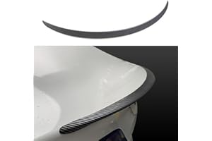 Arcoche Alerón Tesla Model 3 2025 2024 Highland, Alerón De Fibra De Carbono Real Model 3 Highland, Alerón Trasero De Rendimiento, Spoiler para Model 3 Accesorios (Fibra de Carbono Real-Mate)
