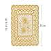 Produktbild qweasdzx 6 Stücke Heißprägen PVC Wasserdicht Hitzebeständige Pad Tischset Western Food Coaster Pad Schüssel Pad Couchtisch Pad