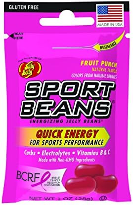 SPORTS BEANS Energy Chews 24 x 28g Pack, Fruit Punch