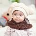 Baby Hat,Eenkula Cute Baby Kids Girl Boy Dual Balls Warm Winter Knitted Cap Hat Beanie (White)