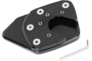 BAIONE Worldmotop Motorcycle Kickstand Pad Side Stand Plate Pad Replacement for HONDA NC750X NC750 X 2017 2018 2019 XADV 750 X-ADV 750 2014-2019 Enlarger Extension Plate Foot Pad (black)