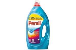 ‎PERSIL Persil Color Gel, Flüssigwaschmittel, 360° Reinheit & Pflege, 1er Pack (1 x 100 Waschladungen)