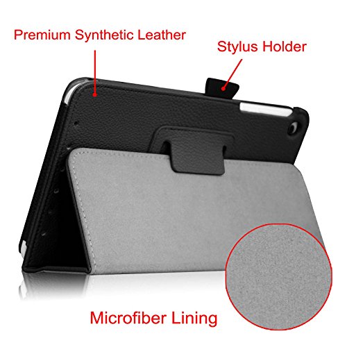 Fintie Asus ME181CX Folio Hülle Case – Slim Fit Schutzhülle Cover Tasche Etui für Asus ME181CX ProSieben Entertainment Pad 20,3 cm(8 Zoll) Tablet-PC (Asus MeMO Pad 8 ME181C), Schwarz - 4