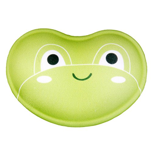 HIMRY weiche Handballen Auflage, Ergonomisch geformte Silikon Handauflage, Gel Handgelenkauflage mit Lustigem Cartoon Motiv, Rutschfeste Flex Auflage, Grüner Frosch, KXC5113 greenfrog