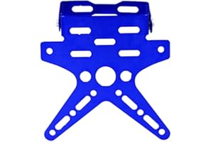 ASUDARO Marco De Matrícula Universal, Marco De Matrícula De Motocicleta Placa De Matrícula Plegable Ajustable Soporte De Placa De Matrícula De Aleación De Aluminio Para Eléctrico vehículo Motocicleta