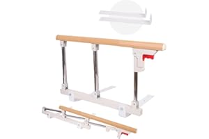 HEYOUTH Uniwersalne tarcze do łóżek dla osób starszych, przenośne barierki do łóżka, uchwyt bezpieczeństwa, regulowane składane teleskopowe tarcze podłogowe, zderzaki barierki, osoby starsze lub