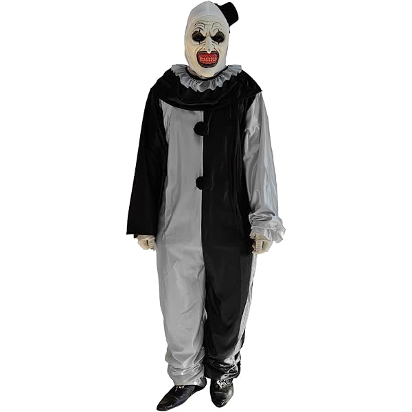 Qchomee Masque Halloween Adultes Terrifiant De Clown Blanc Réaliste - Clown Tueur Effrayant, Démon Diable - Accessoires Costume Pour Halloween Cosplay Déguisement