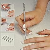 Stainless Steel Cuticle pusher Manicure Gel Nail Art Removal Tool Dual Scraper