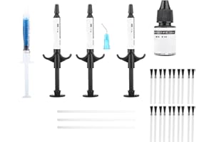 Kit de Collage Dentaire Orthodontique, Outils de Kit de Système Adhésif Photopolymérisable Adhésif, Kit de Gemme de Dent de Colle UV de Colle de Ciment Dentaire(L)