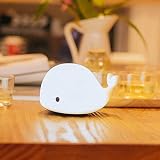 Nettes Delphin-Entwurfs-Silikon-buntes Nachtlicht USB-nachladbares empfindliches Hahn-Steuer-Schlafzimmer-Licht mit Softlight, Stronglight und 5 buntes Licht für Baby-Raum, Schlafzimmer, Kinderzimmer, im Freien camping,picknick indoor/outdoor - 5
