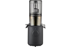 Hurom | Estrattore di Succo H-310A - Estrattore per Frutta e Verdura, Estrazione a Freddo a Bassi Giri, Design Compatto, Motore Silenzioso, Pulizia Rapida, Leggero e Pratico - Charcoal