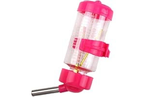 POMRONE Abbeveratoio per piccoli animali, in, 250 ml, con in acciaio inox, abbeveratoio per piccoli animali, bottiglia per conigli, criceti, borraccia, per conigli, cavie roditori