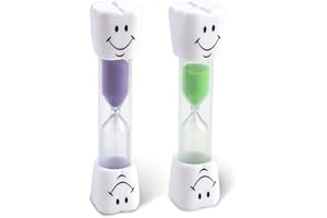 PUNWEY 2pcs Sablier Minuterie 3 Minutes, Horloge à Sable Coloré Cuisine, Sablier Minuterur pour Brossage, Jeux d'Enfant, Exercice, Gestion du Temps, Compte à Rebours
