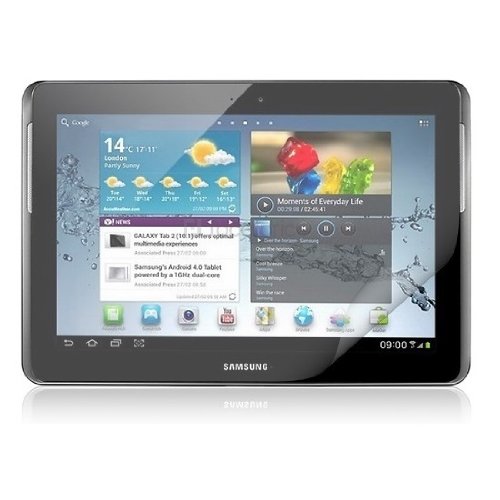 Saxonia 3x Displayschutzfolie für Samsung Galaxy Tab 2 10.1 Folie Kristallklar in bester Qualität inkl. Mikrofasertuch - 2