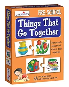 Creative Educational Aids P. Ltd. Things That Go Together Puzzle (Multi-Color, 56 Pieces)