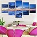 Produktbild GDUEGFB Decorative Modern Room Artwork 5 Piece Twilight Sky and Cloud Scenery Painting HD Print Canvas Picture Modular Poster Frame Wall Art-20×35 20×45 20×55cm