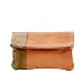 Produktbild Clutch, small, canvas, coral/camel W23xH15coral/camel - FEB. DEL.