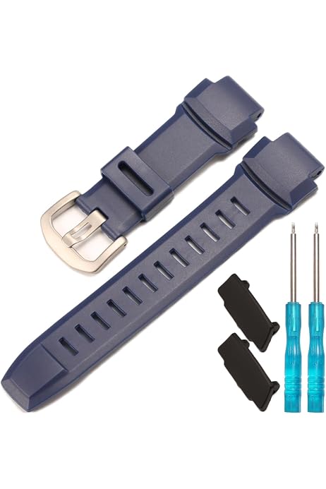 Casio Original Uhrenarmband für PRW-3000 PRW 3000 Dunkelblau