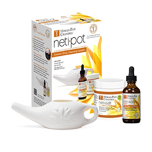 Del Himalaya Chandra Neti Pot Sinus sistema de limpieza Starter Kit
