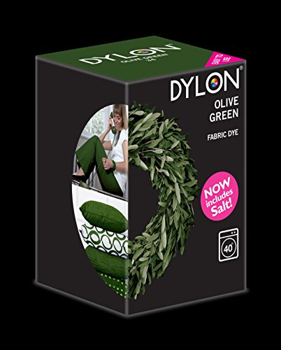 DYLON Maschine Farbstoff 350g Olivgrün, Salz Enthalten!
