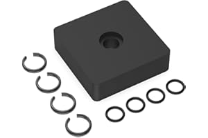 POKIN 3/8" Impact Retaining Ring Fits Milwaukee 3/8 Impact Friction Ring Clip with O-Ring,Impact Hog Ring Replacement for Milwaukee Type Wrenches, Impact Wrench Tool Parts(4 Sets)