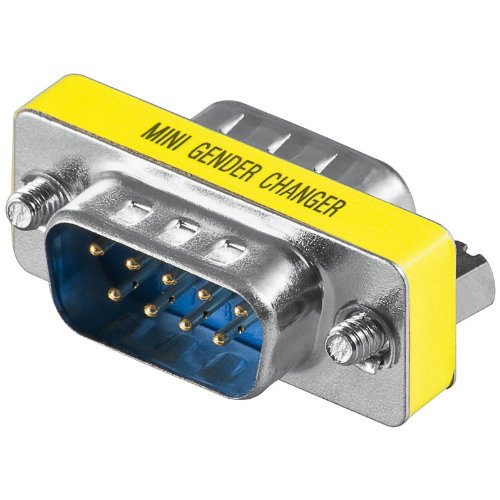 Goobay 60300 Gender Changer D-SUB (9 polig Stecker auf 9 polig Stecker)