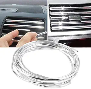 Visionrabbit AC Car Vent Chrome Car Beading For Tata Indigo eCS Acventr74