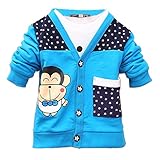 Zhuannian Baby Boy's Long Sleeve Star Printed Slim Outwear