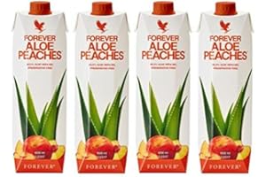 ALOE VERA Forever Living Aloe Melocotones 100% natural puro jugo para beber 4 x 1 litro (nuevo stock)