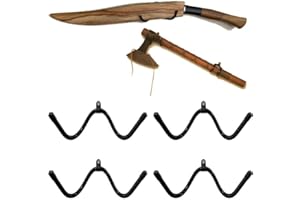 AUXPHOME 4 Pack Mini Sword Display Rack Sword Wall Mount Sword Wall Rack Sword Holder - Sturdy yet flexible,easy to customize and install - vertically or horizontally Mount - hold up to 20Lbs- No Sword