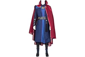 AYYOHON Strange Cosplay Kostüm Stephen Strange Cape Movie Multiverse of Madness Cloak Deluxe Outfit Blue Robe
